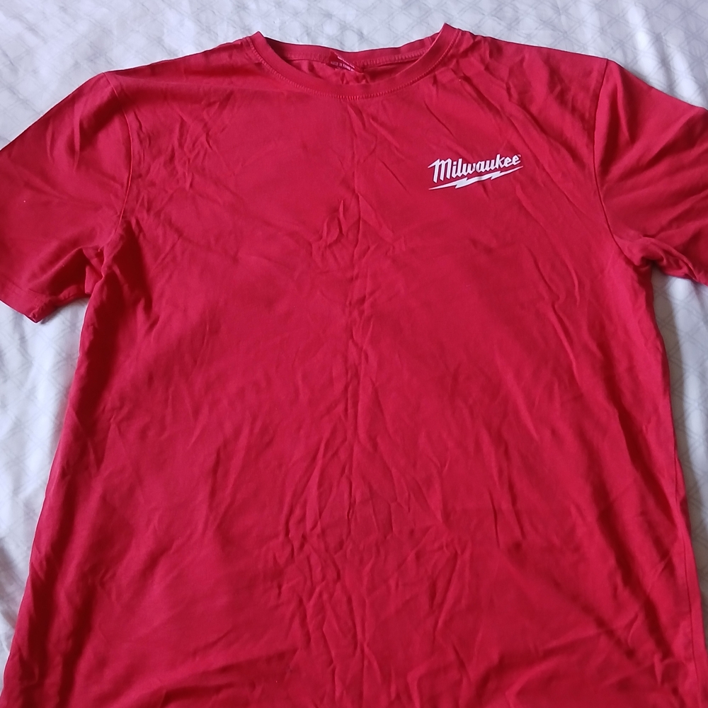Milwakee Workwear Red Short Sleeve Men's Tee XL Prom Item VGG